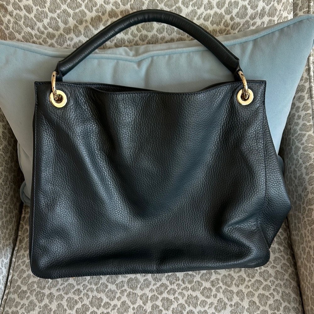 Mark & Graham Shoulder Bag with Gold Hardware-navy-NWOT